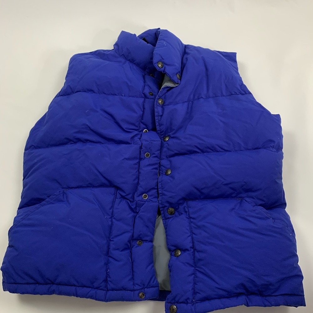 north face vest Electric blue sz large like new